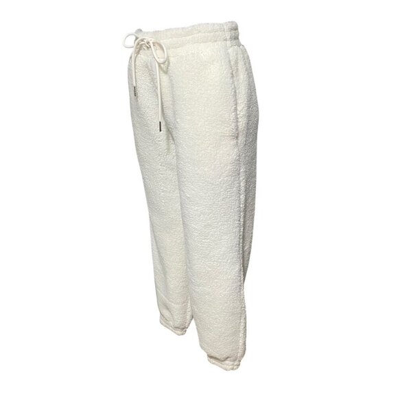 NEW Shoe Dazzle Furry Fleece Joggers in Cream Size XS - Picture 3 of 7